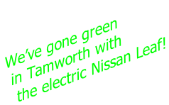 We’ve gone green  in Tamworth with  the electric Nissan Leaf!